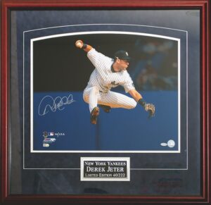 Derek Jeter Autographed Framed Limited Edition Photo