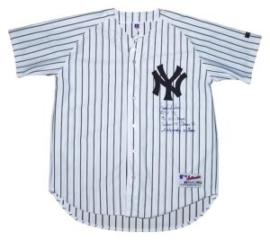 Derek Jeter Autographed New York Yankees Home “1996 Dynasty” Jersey