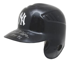 Derek Jeter Autographed NY Yankees Batting Helmet Inscribed “ROY 96”