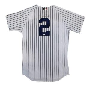 Derek Jeter New York Yankees Authentic Home Pinstripe Autographed Jersey