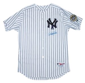 Derek Jeter New York Yankees Autographed Home Jersey & Alex Rodriguez Autographed New York Yankees Home Jersey