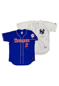 Derek Jeter NY Yankees & Trenton Thunder Autographed Jerseys