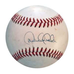 Derek Jeter Single Signed Game-Used Baseball from Minor Leagues