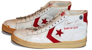 Dominique Wilkins Atlanta Hawks Game-Used & Autographed Sneakers