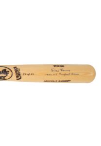 Don Larsen Limited Edition Autographed Bat with “1956 W.S. Perfect Game” Inscription