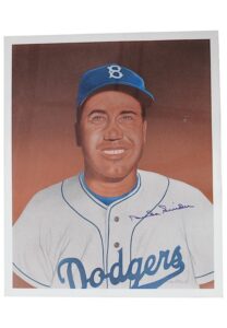 Duke Snider Signed Original Jim Bliss Art