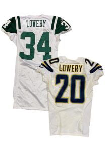 Dwight Lowery NY Jets Rookie & SD Chargers Game-Used Jerseys