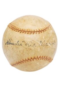 Early 1890s Charles “Kid” Nichols Rookie Era Boston Beaneaters Single-Signed Baseball