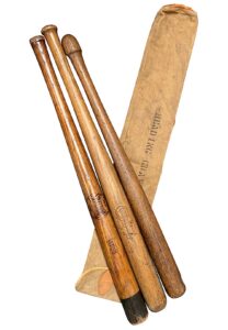 Early 1900s Baseball Bats & Bat Bag