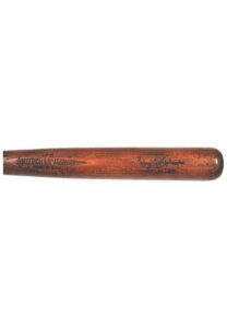 Early 1930s Harry Heilmann Cincinnati Reds Pro Stock Game-Used Side-Written Bat