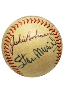 Early 1950s Baseball Signed By Seven HOFers Including Jackie Robinson & Roy Campanella