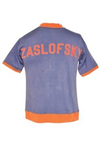 Early 1950s Max “Slats” Zaslofsky New York Knicks Worn Shooting Shirt