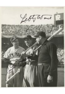 Early 1950s Original Tour Of Japan B&W Photograph Autographed By Joe DiMaggio & Lefty O’Doul