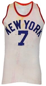 Early 1950s Ray Lumpp New York Knicks Game-Used Home Jersey