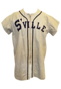 Early 1950s S’ville Game-Used Road Flannel Jersey #15