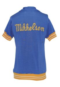 Early 1950’s Vern Mikkelsen Minneapolis Lakers Worn Road Shooting Shirt (Mikkelsen LOA)