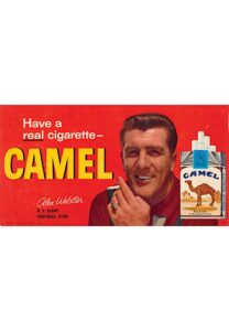 Early 1960s Alex Webster NY Giants Camel Cigarettes Football “Bus” Poster