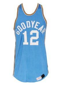 Early 1960’s Chuck Slack Akron Goodyears NIBL Game-Used Road Jersey (Rare)