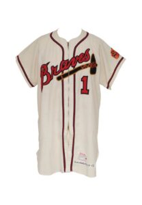 Early 1960s Del Crandall Milwaukee Braves Game-Used Home Flannel Jersey