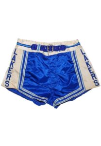 Early 1960s Los Angeles Lakers Game-Used Road Shorts