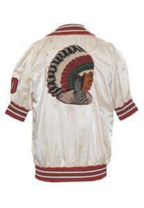 Early 1960s St. John’s Redmen Worn Satin Warm-Up Jacket