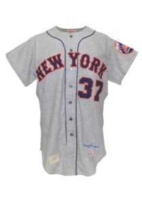 Early 1970s Casey Stengel NY Mets Salesman’s Sample Road Flannel Jersey