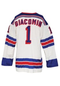 Early 1970s Eddie Giacomin New York Rangers Durene Jersey