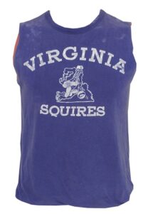 Early 1970’s Fatty Taylor ABA Virginia Squires Worn Practice Jersey