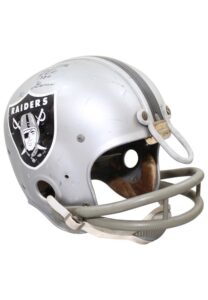 Early 1970s Jim Otto Oakland Raiders Game-Used & Autographed Helmet