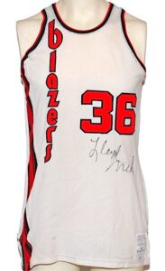 Early 1970’s Lloyd Neal Portland Trailblazers Game-Used & Autographed Home Jersey