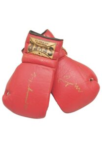 Early 1970s Muhammad Ali Training-Worn & Autographed Boxing Gloves