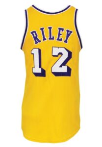 Early 1970s Pat Riley Los Angeles Lakers Game-Used Home Jersey