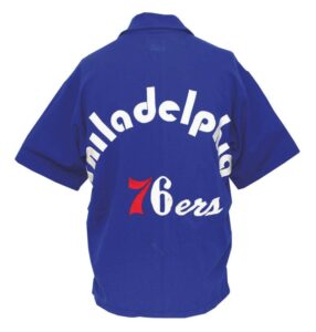 Early 1970’s Philadelphia 76ers Worn Warm-Up Jacket Attributed to Jake Jones/Mike Price