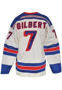 Early 1970s Rod Gilbert New York Rangers Game-Used Road Durene Jersey