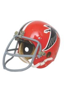 Early 1970s Tommy Nobis Atlanta Falcons Game-Used & Autographed Suspension Helmet