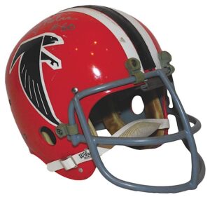 Early 1970s Tommy Nobis Atlanta Falcons Game-Used & Autographed Suspension Helmet