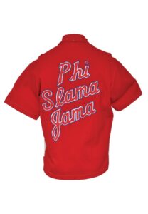 Early 1970s University of Houston Cougars Worn Warm-Up Jacket & Circa 1983 University of Houston Worn Warm-Up Suit with “Phi Slama Jama” on Back