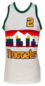 Early 1980s Alex English Denver Nuggets Game-Used Home Uniform