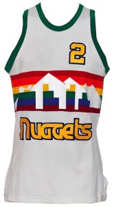 Early 1980s Alex English Denver Nuggets Game-Used Home Uniform