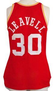 Early 1980’s Allen Leavell Houston Rockets Game-Used Road Jersey