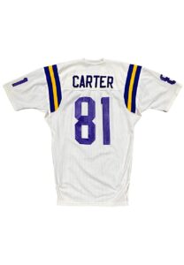 Early 1980s Anthony Carter Minnesota Vikings Game-Used Road Jersey