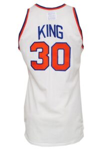 Early 1980’s Bernard King New York Knicks Game-Used & Autographed Home Jersey