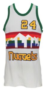 Early 1980’s Bill Hanzlik Denver Nuggets Game-Used Home Uniform