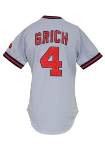 Early 1980s Bobby Grich California Angels Game-Used Road Uniform