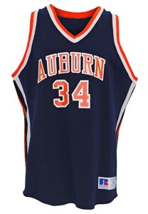 Early 1980s Charles Barkley Auburn University Tigers Game-Used & Autographed Road Jersey