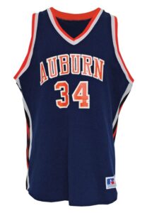 Early 1980s Charles Barkley Auburn University Tigers Game-Used & Autographed Road Jersey