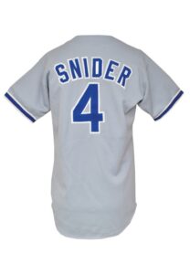 Early 1980s Duke Snider Los Angeles Dodgers Special Instructor Worn Road Jersey