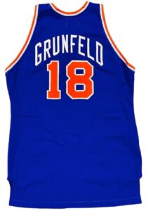 Early 1980s Ernie Grunfeld NY Knicks Game-Used Road Jersey