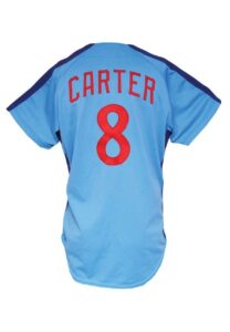 Early 1980s Gary Carter Game-Used Montreal Expos Road Jersey