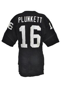 Early 1980s Jim Plunkett Los Angeles Raiders Game-Used Home Jersey